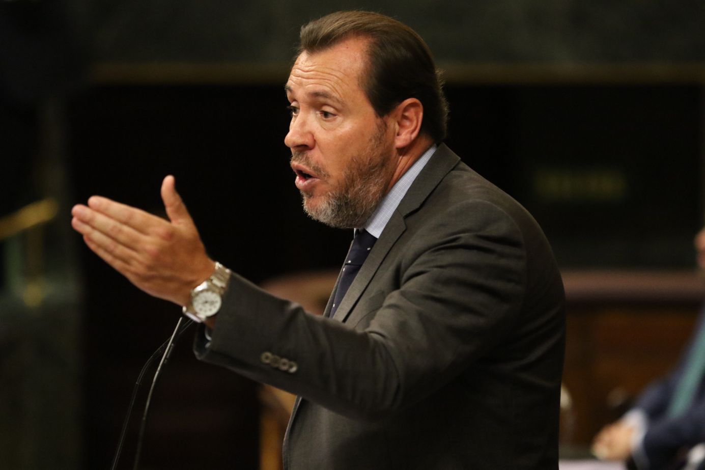 Óscar Puente durante su intervención en el Congreso de los Diputados. | ICAL