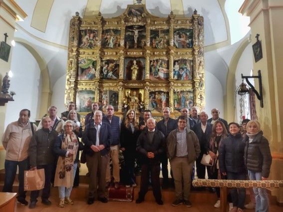 Grupo de visitantes de la Ruta de los Retablos Renacentistas. | L.N.C.