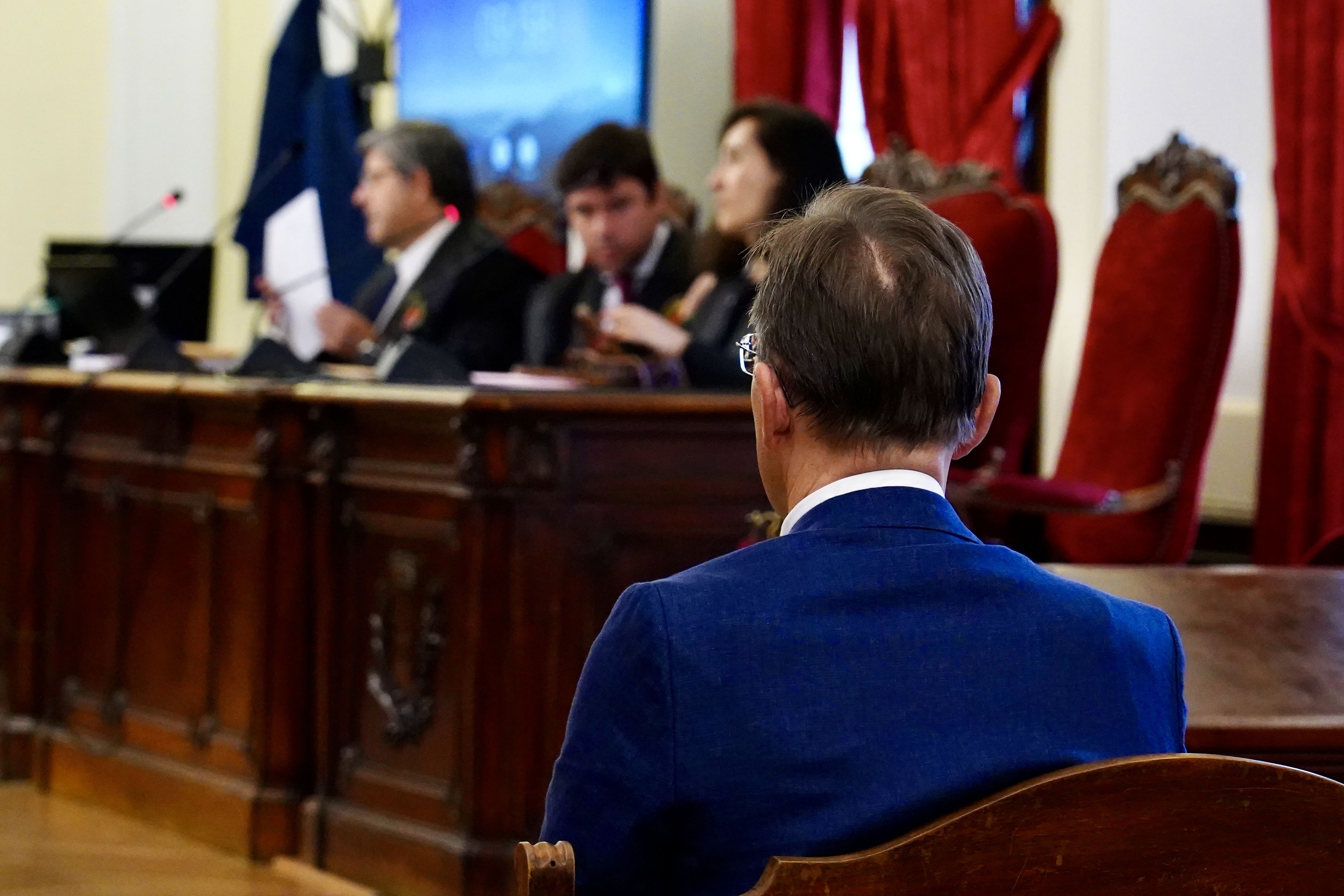 El médico durante la declaración en el juicio de la Audiencia provincial de León. | CAMPILLO (ICAL)