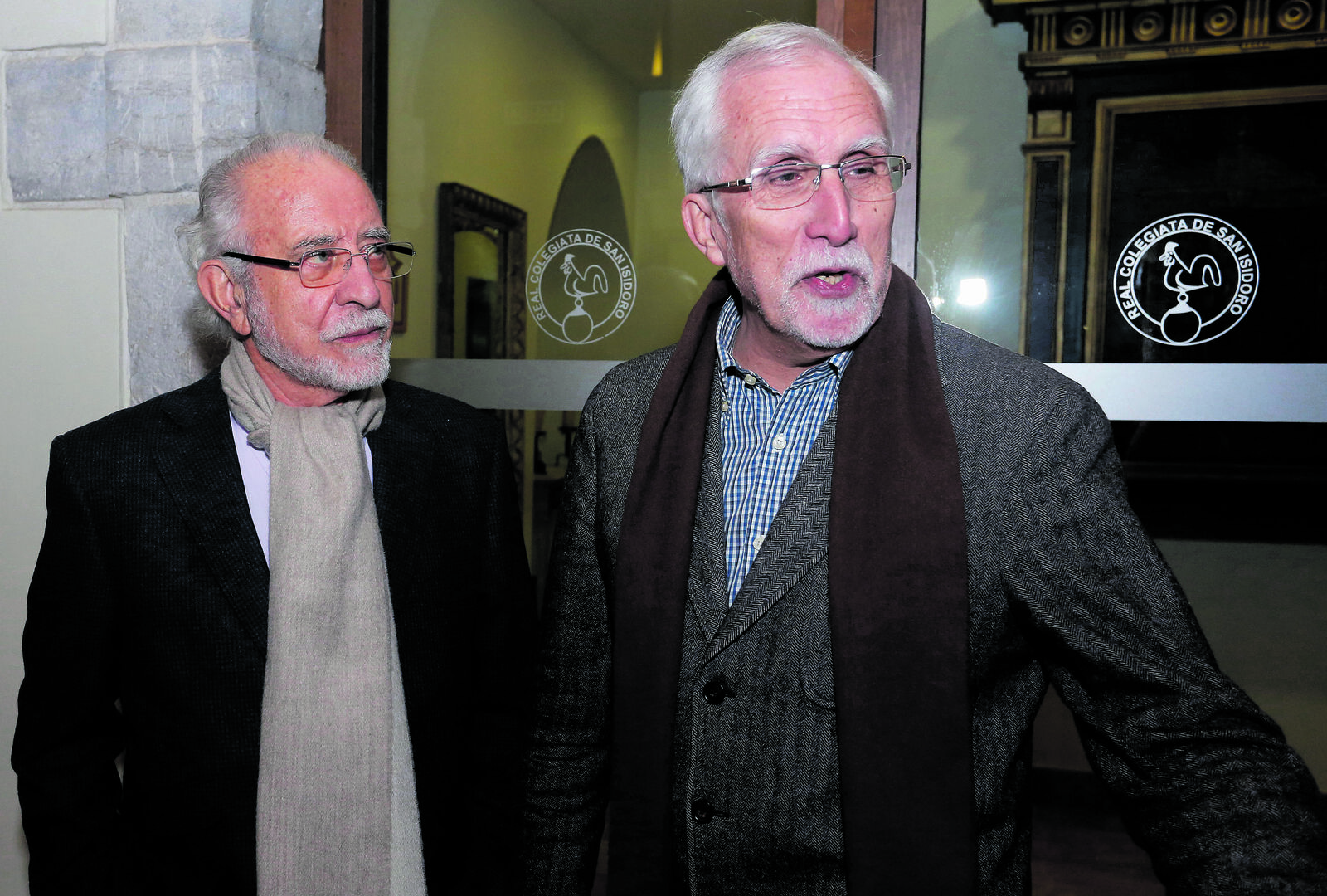 Los escritores José María Merino y Luis Mateo Díez participan en esta primera edición de ‘Quimeras’. | CARLOS S. CAMPILLO (ICAL)