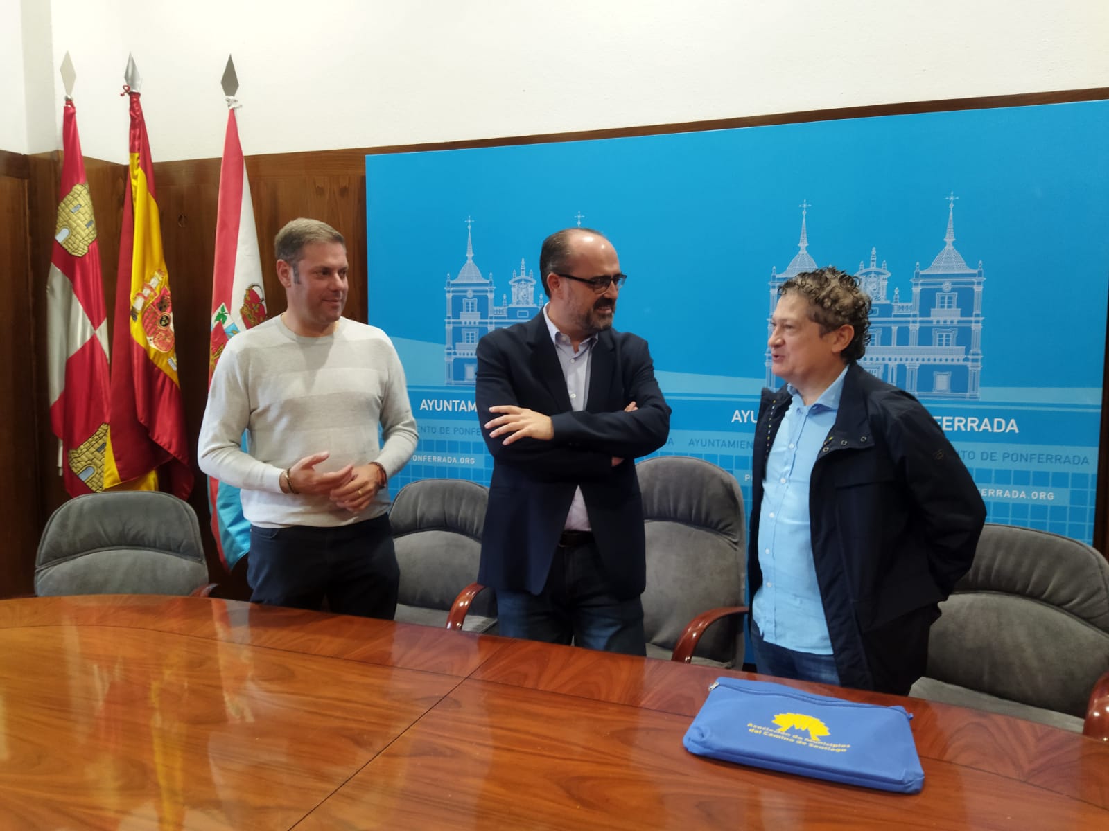 Reunión celebrada en el Ayuntamiento de Ponferrada.