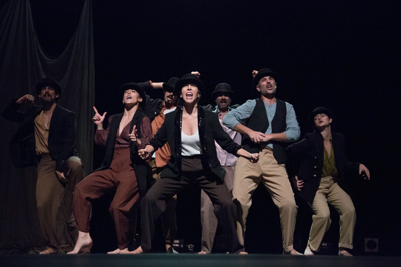 Los componentes de la compañía de danza de Isabel Vázquez acuden este miércoles al Auditorio Ciudad de León. | L.N.C.