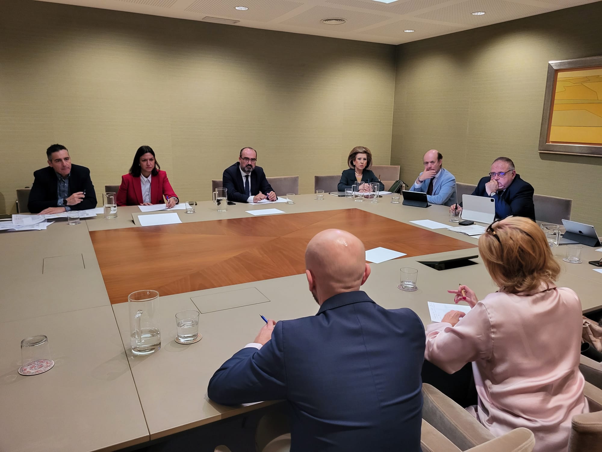 Reunión en la Consejería de Sanidad. 