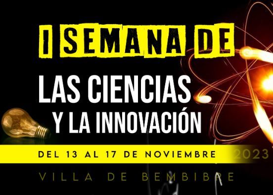 Cartel de la I Semana de las Ciencias y la Innovación de Bembibre.