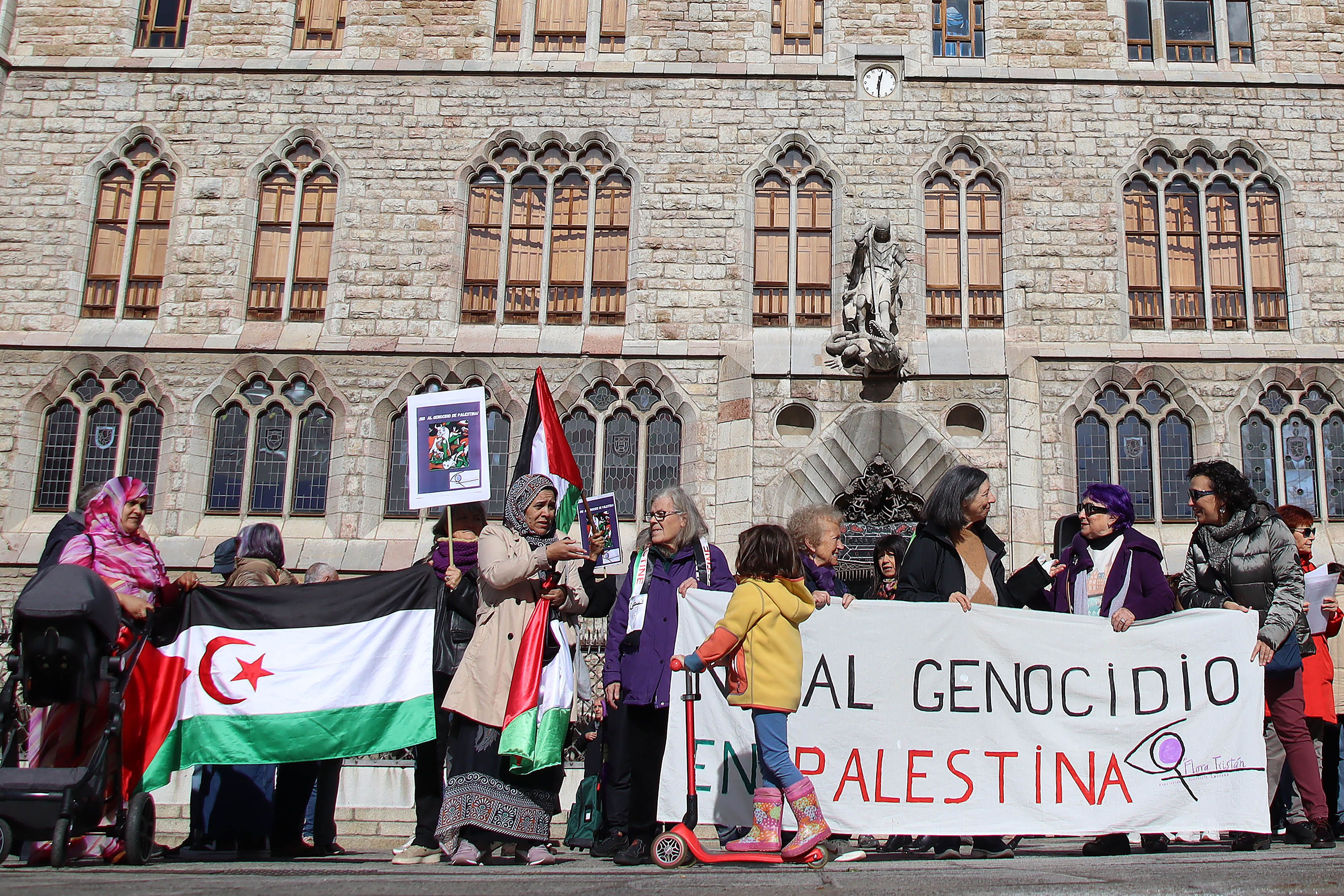 Concentración de paz para Palestina este sábado en León, convocada por la asociación feminista Flora Tristán. | ICAL