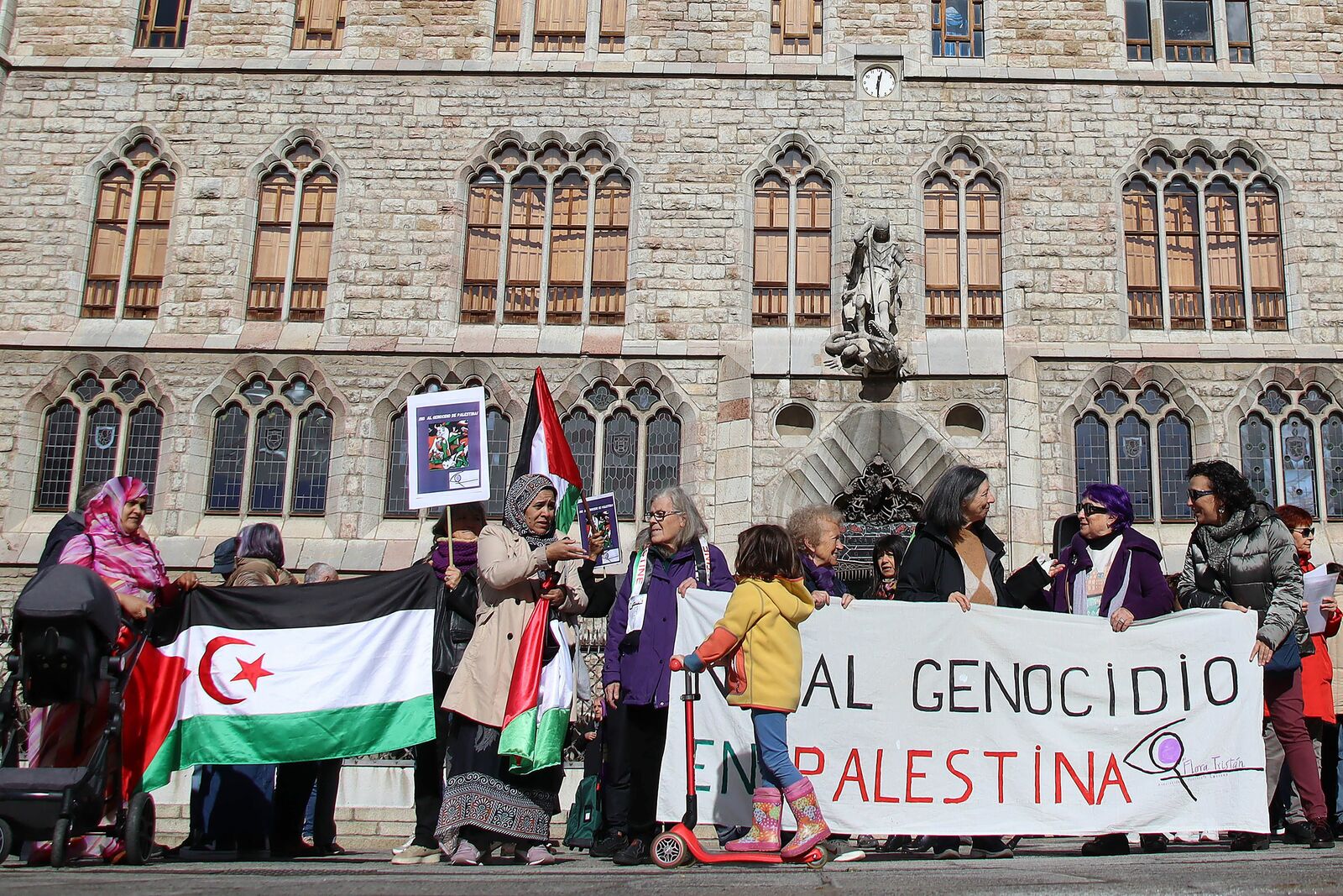 Concentración de paz para Palestina este sábado en León, convocada por la asociación feminista Flora Tristán. | ICAL