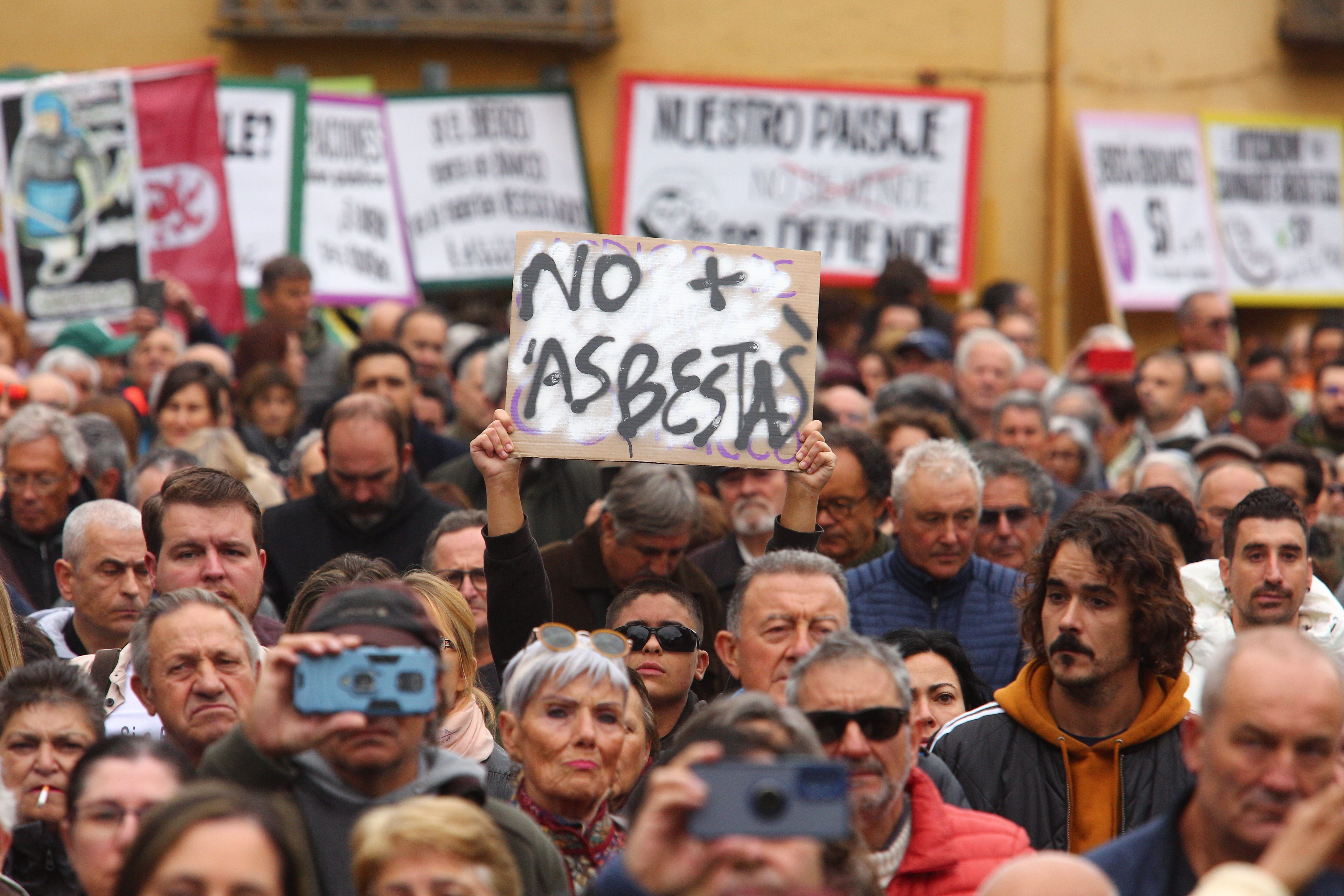  Manifestación de este domingo en Ponferrada, contra los macroproyectos eólicos en la comarca de El Bierzo. | ICAL
