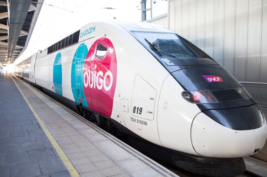 Un tren de alta velocidad de la compañía francesa 'low cost' Ouigo. | OUIGO