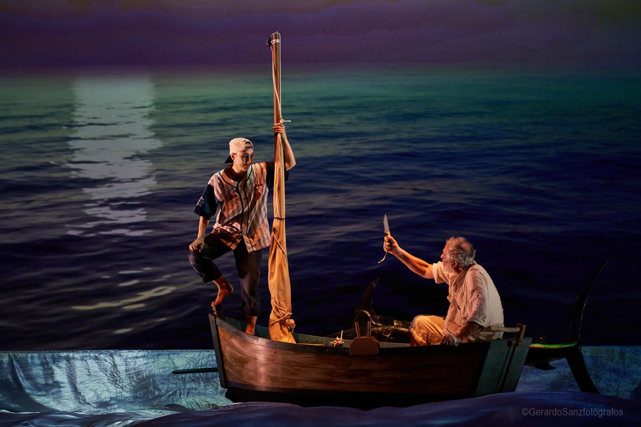Elisa Forcano y Joaquín Murillo completan el reparto de la adaptación a teatro de ‘El viejo y el mar’, escrito por Ernest Hemingway. | GERARDO SANZ FOTÓGRAFOS