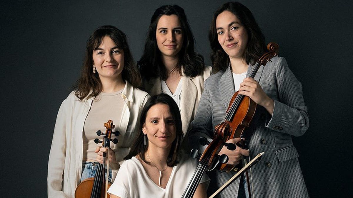 Celia Molina, Esther Fernández, Clara Rivière e Irene Comesaña. | L.N.C.