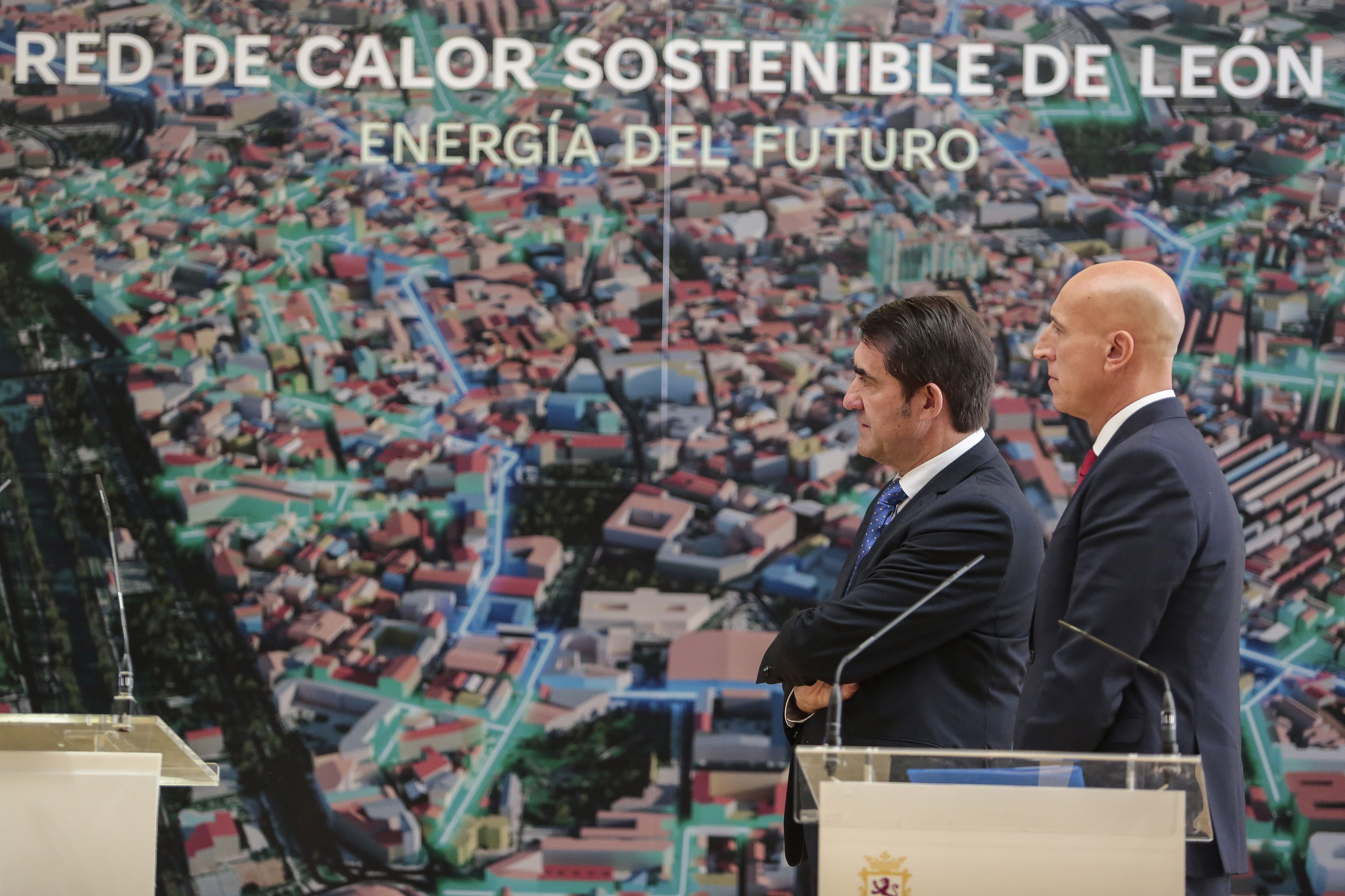 Imagen de archivo de la presentación de la red de calor en León. | ICAL