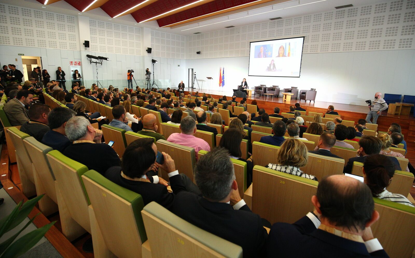 Un instante del evento de Transición Justa celebrado en Ponferrada. | César Sánchez (Ical)