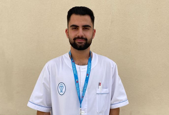 Sergio Corral, estudiante berciano de Enfermería en Madrid.