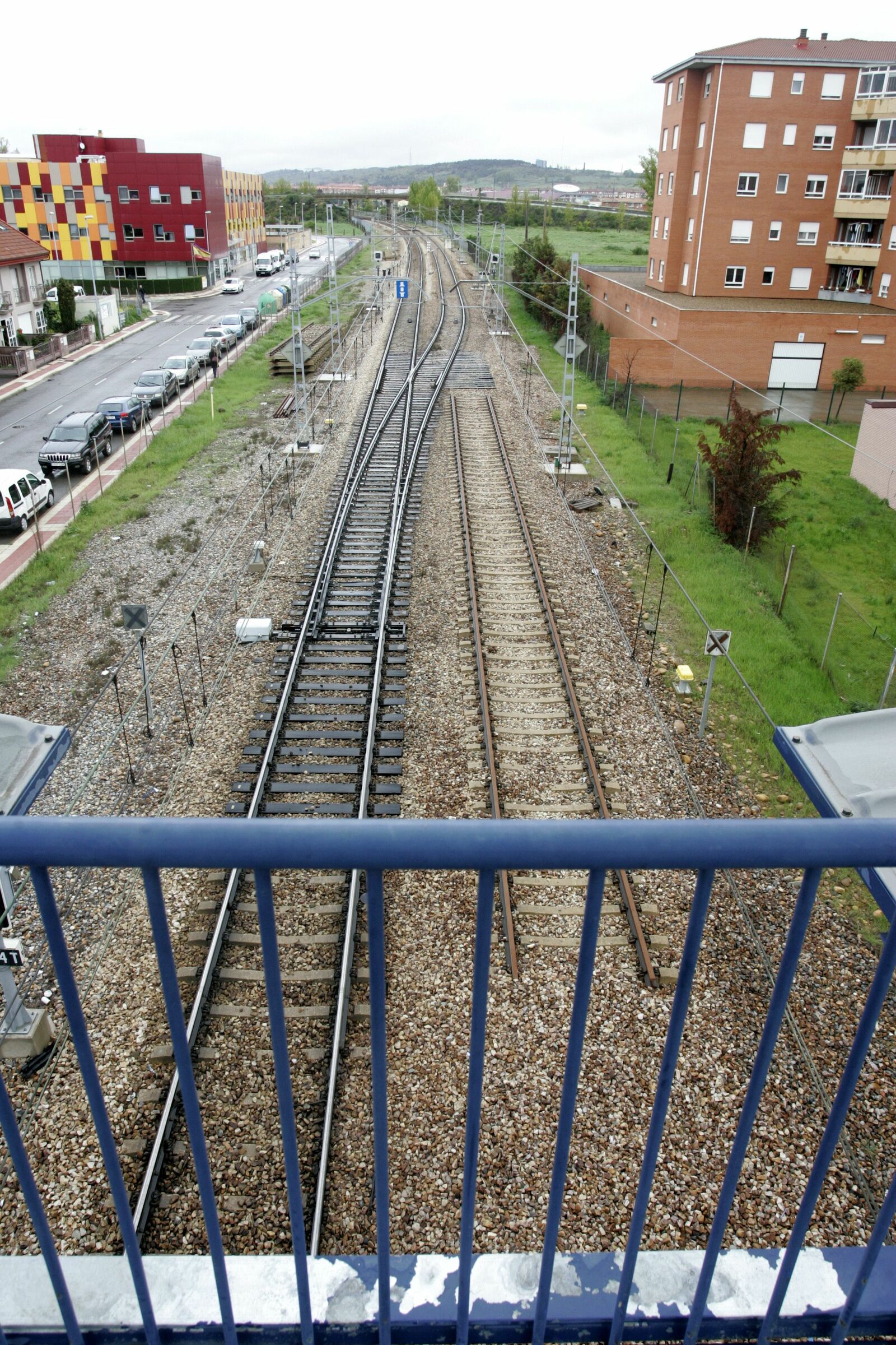  Vías del tren a su paso por el municipio de San Andrés del Rabanedo. | ICAL