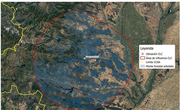 Área de influencia del CLC de Castrocontrigo. | JCYL