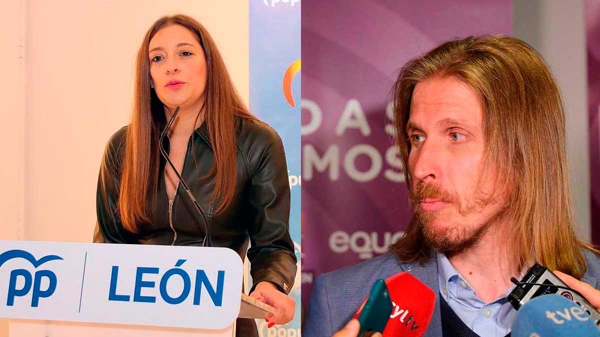 Los leoneses Ester Muñoz (PP) y Pablo Fernández (Podemos). | L.N.C.