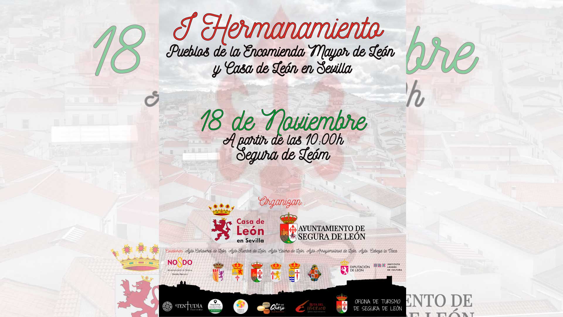 Cartel del hermanamiento. | L.N.C.