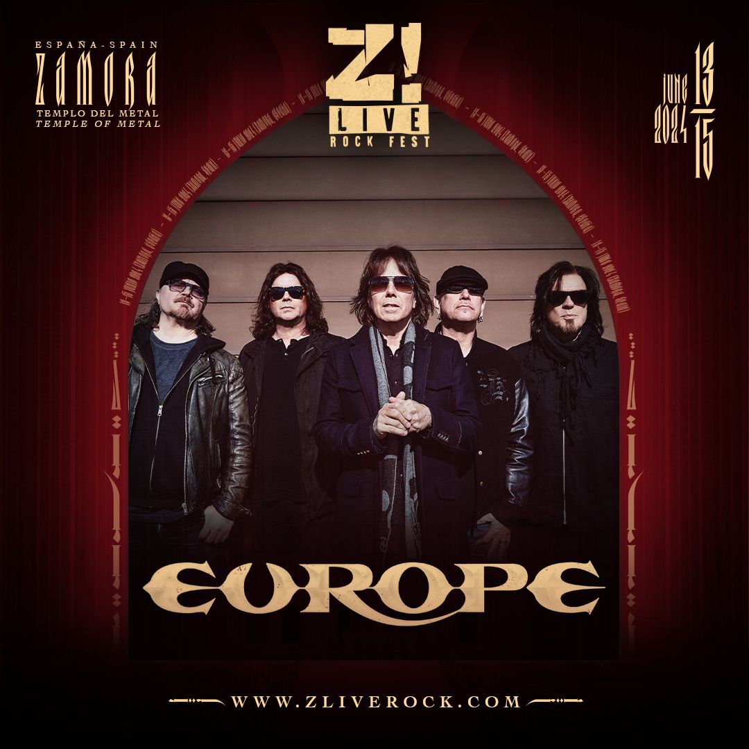 Europe tocarán en Zamora en junio.