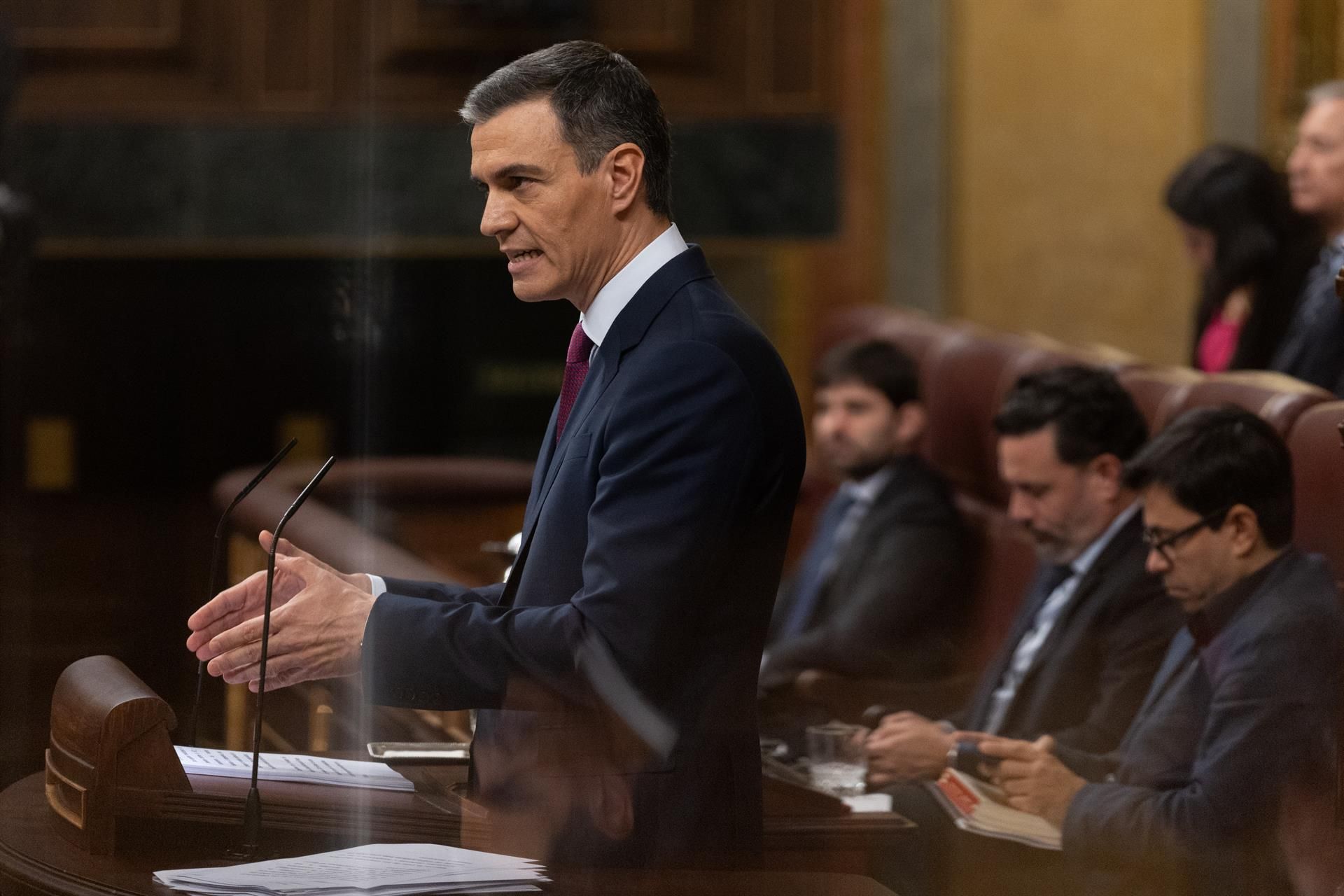 Pedro Sánchez en el Congreso de los Diputados. | EP