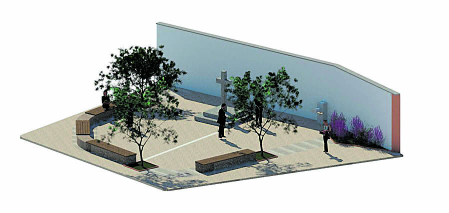 Imagen virtual del proyecto de la nueva plaza de San Antonio de Padua de Bustillo del Páramo. | L.N.C.
