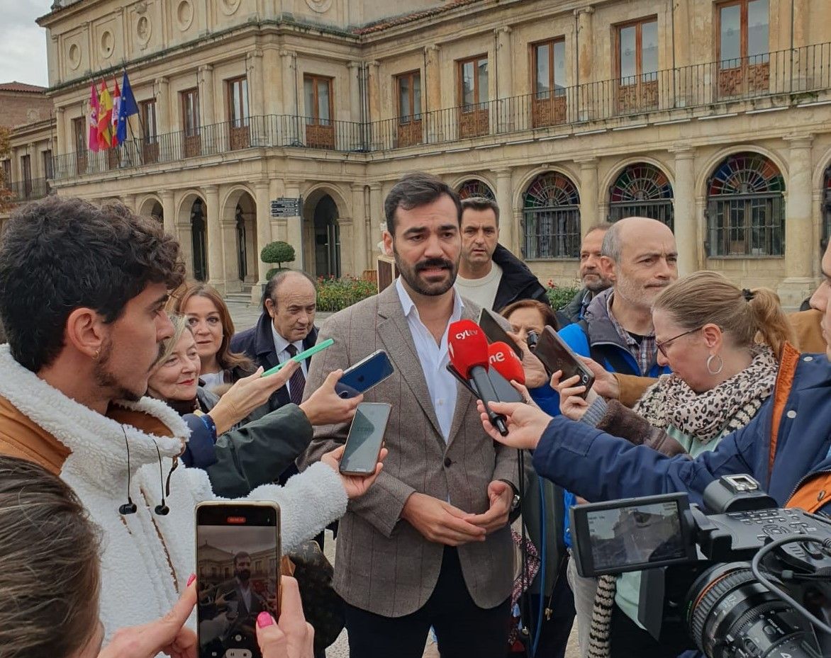 David Fernández este miércoles en León. | L.N.C.