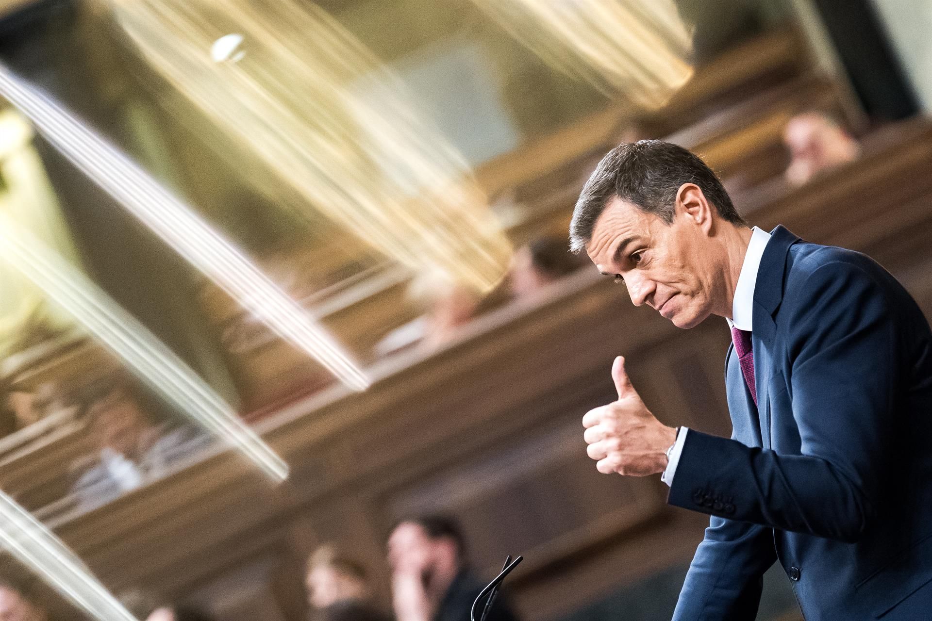 Pedro Sánchez durante el debate de investidura. | EP