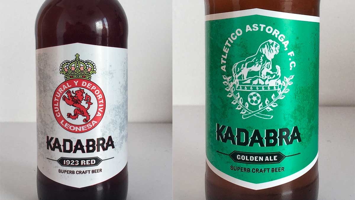 Ímagen de ambas cervezas. Ímagen de ambas cervezas.