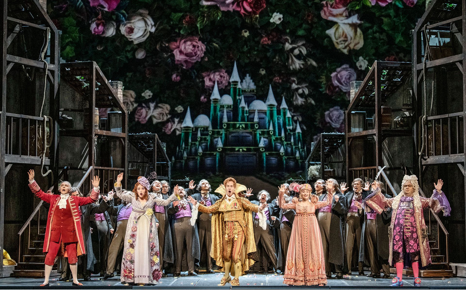 Un momento de la representación de la ópera de Rossini ‘La Cenerentola’ en el Teatro Real. | ERIK BERG