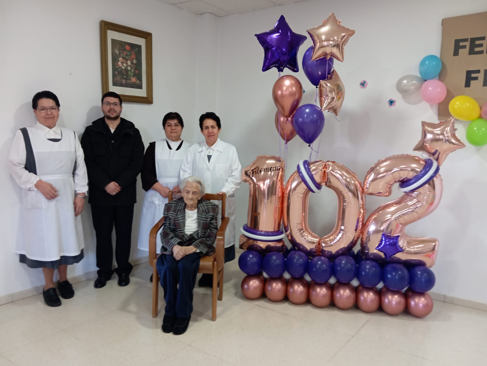 Filomena ha cumplido 102 años en Fontanil de los Oteros. | L.N.C.