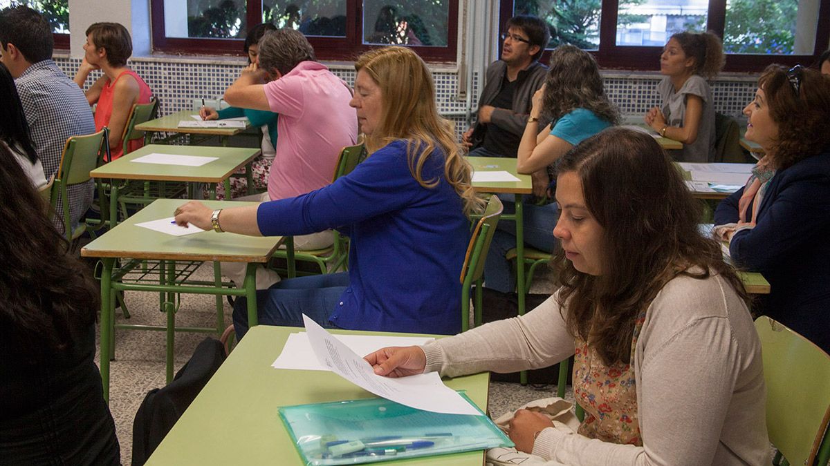 Imagen de archivo de la celebración de unas oposiciones. | ICAL