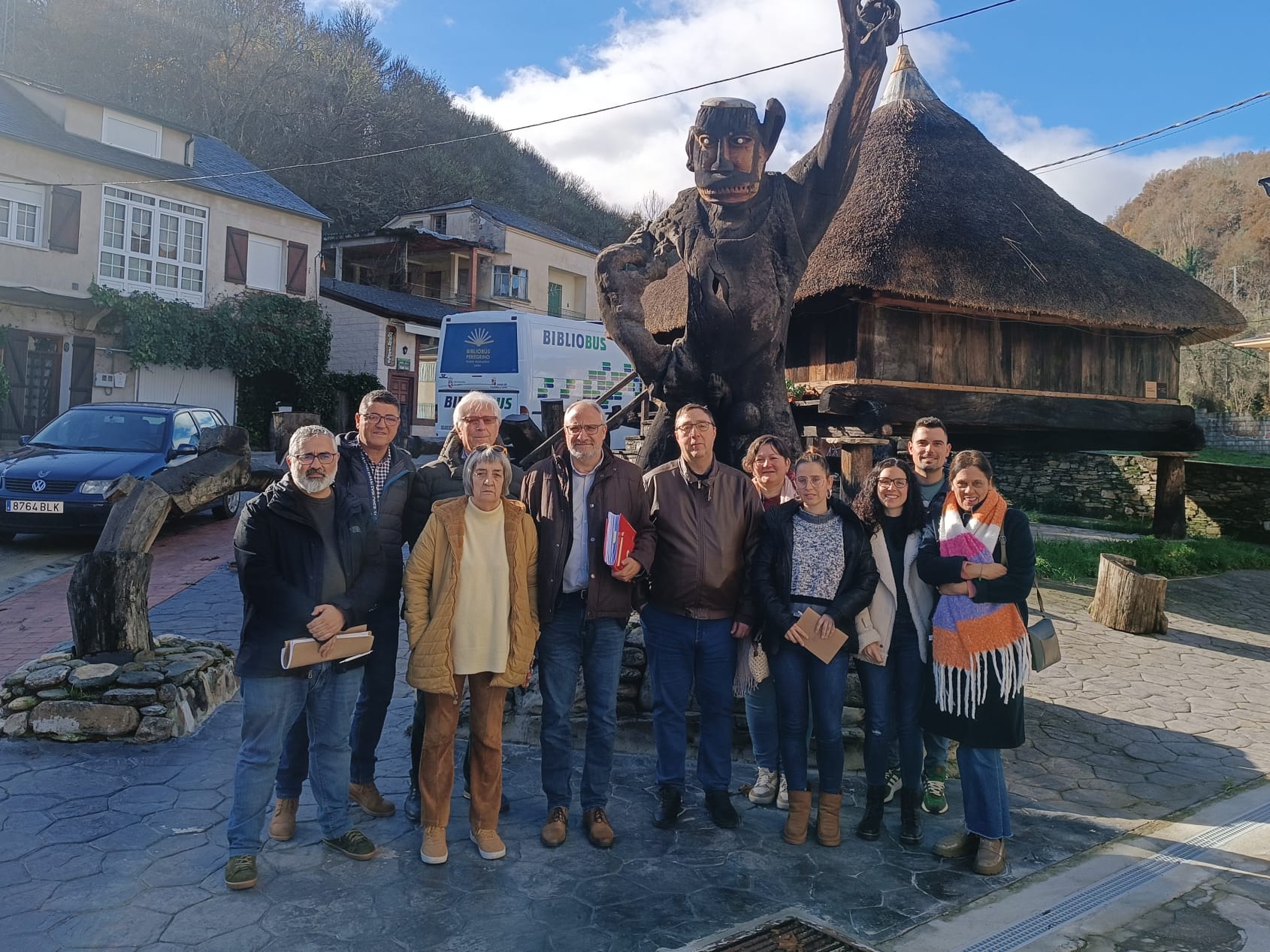 Los representantes del Consejo Comarcal visitaron Vega de Valcarce.