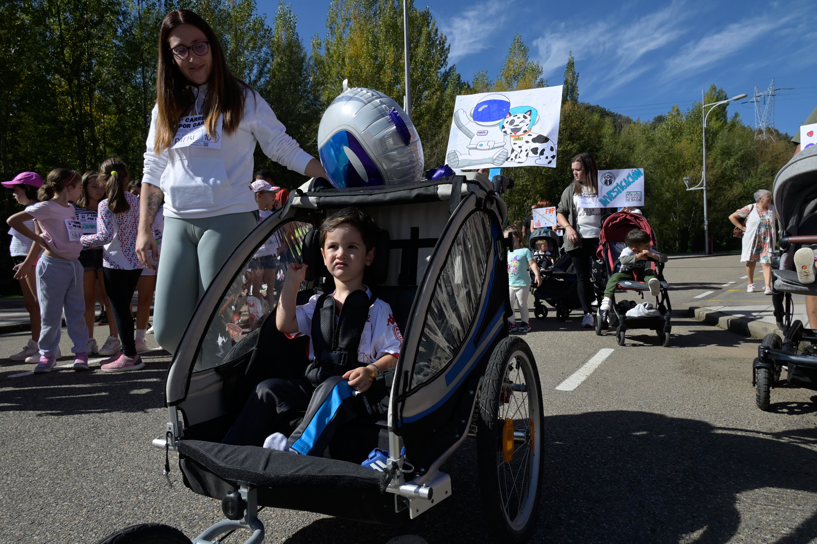 Darío en una carrera solidaria en La Pola de Gordón. | MAURICIO PEÑA