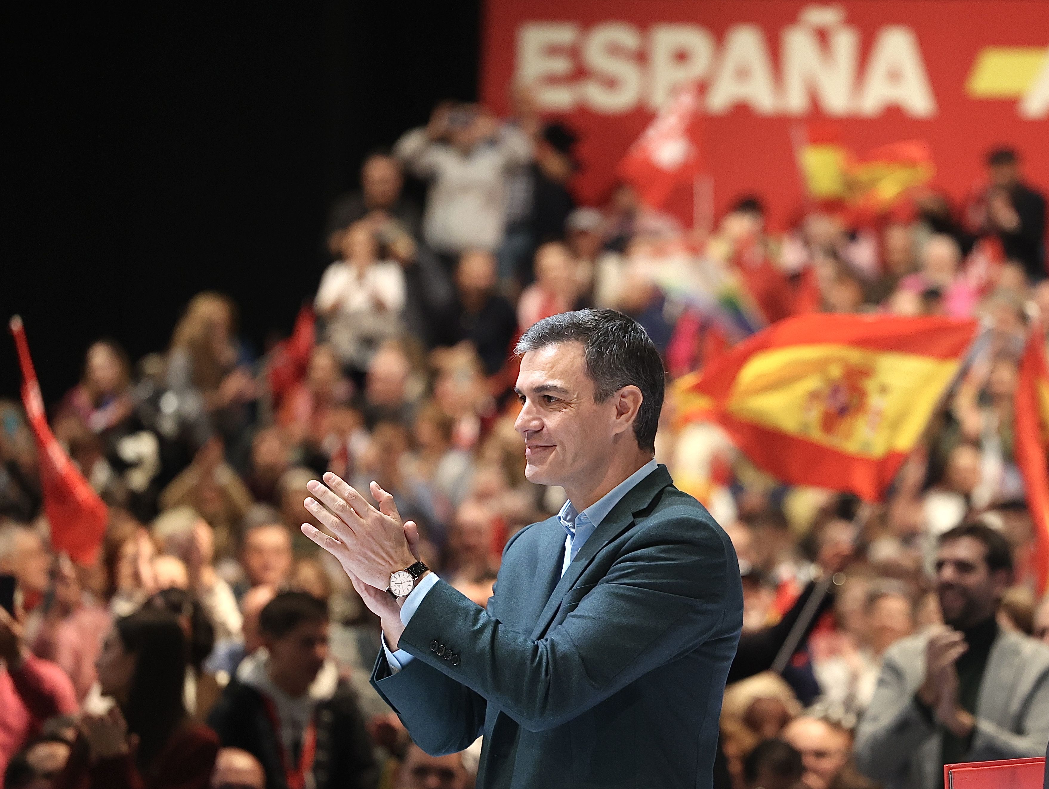 Sánchez en el acto del PSOE. | JUAN LÁZARO (ICAL)
