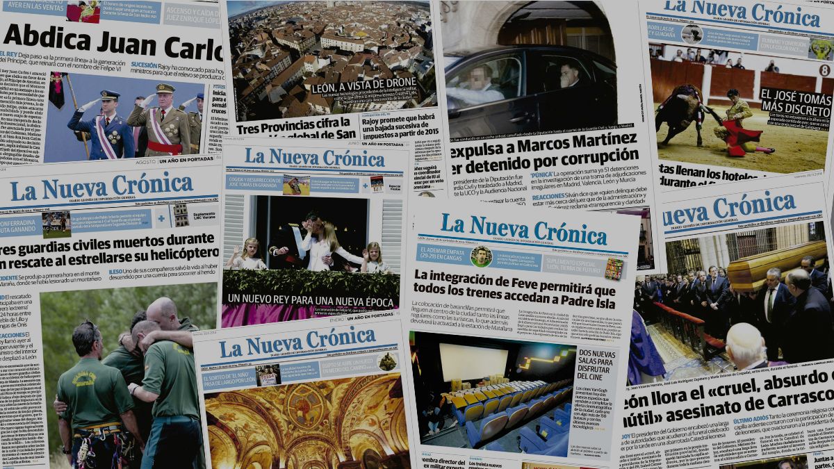 Algunas de las portadas de La Nueva Crónica de los últimos diez años. | L.N.C.