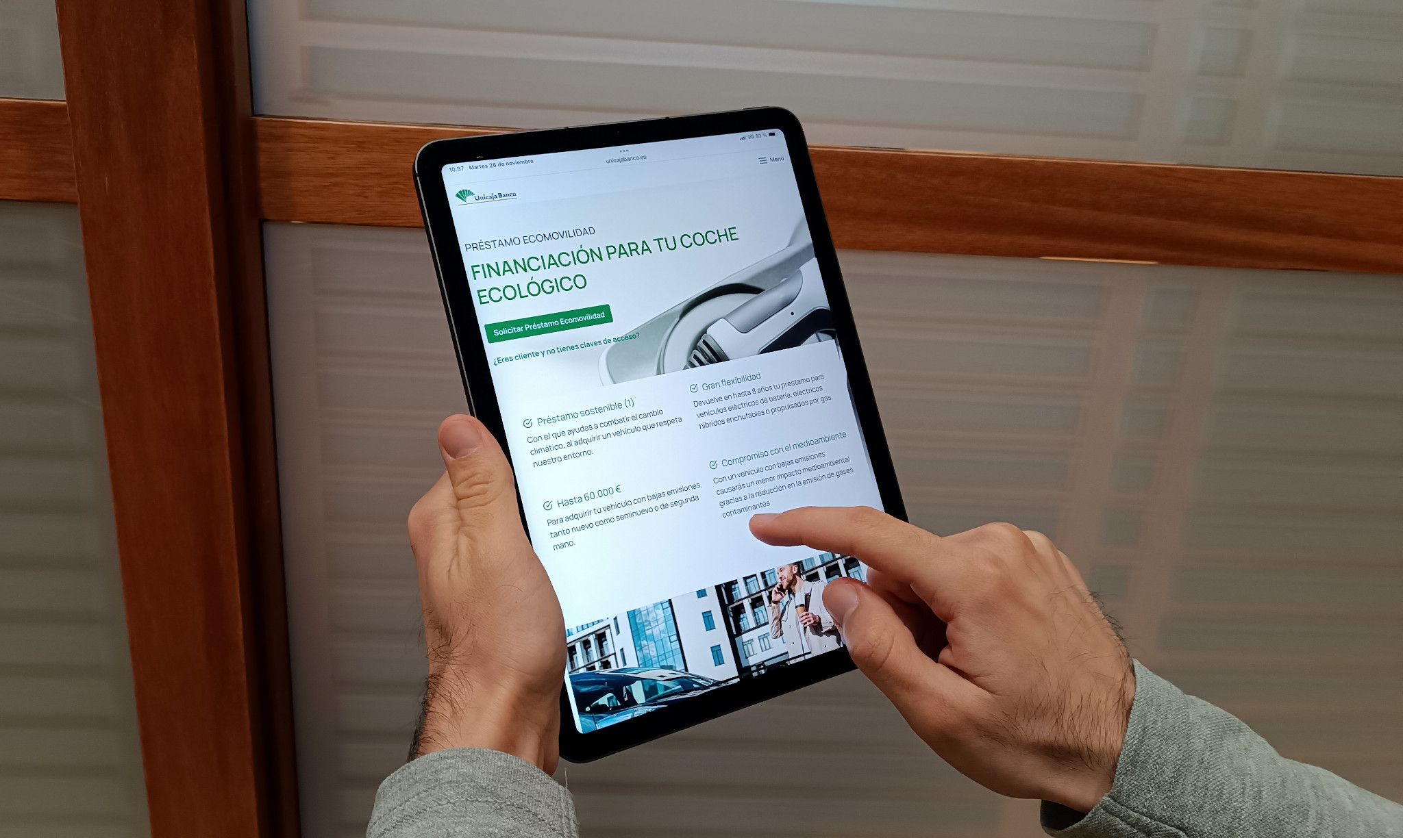 Unicaja Banco lanza un préstamo para fomentar la movilidad sostenible.