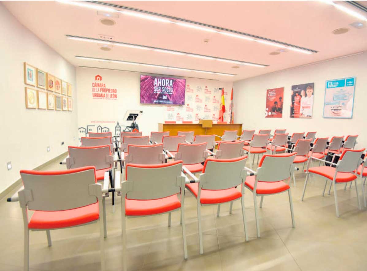 Imagen del interior de la Cámara de la Propiedad. | L.N.C.