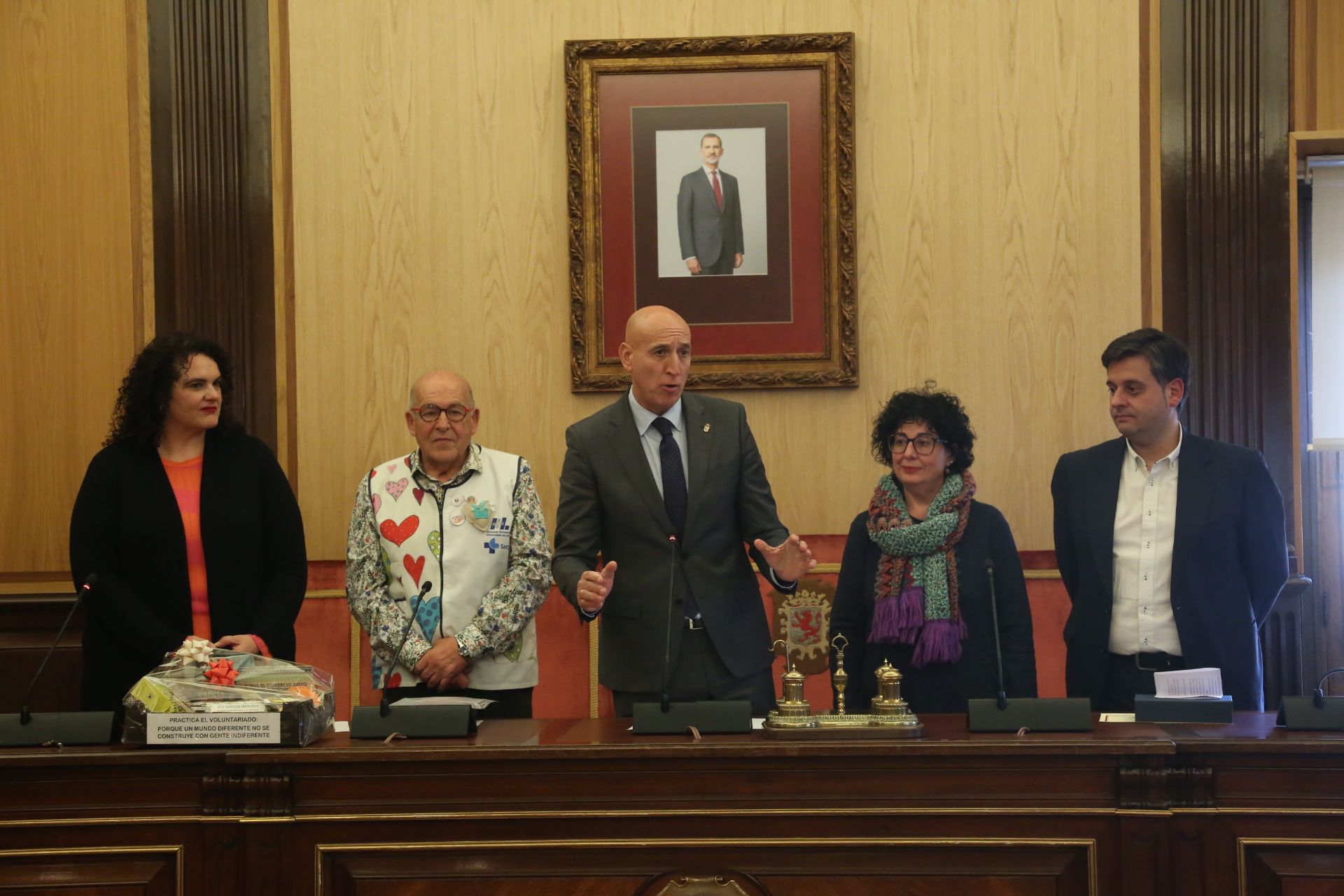 Acto celebrado este martes en León. | L.N.C.