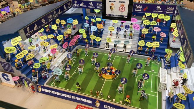Estadio El Toralín en el Belén de Playmobil. | Javier Fernández Estadio El Toralín en el Belén de Playmobil. | Javier Fernández