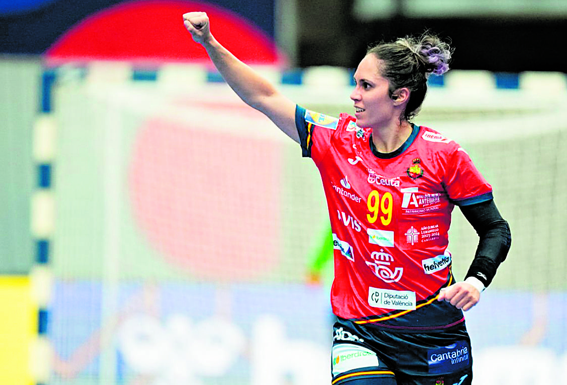 Mireya González celebra un gol durante el Mundial. | IHF