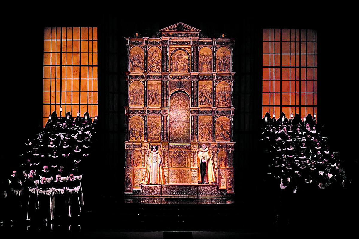 Imagen de la representación de la ópera de Verdi ‘Don Carlo’ bajo la dirección del español Lluís Pascual. | L.N.C.