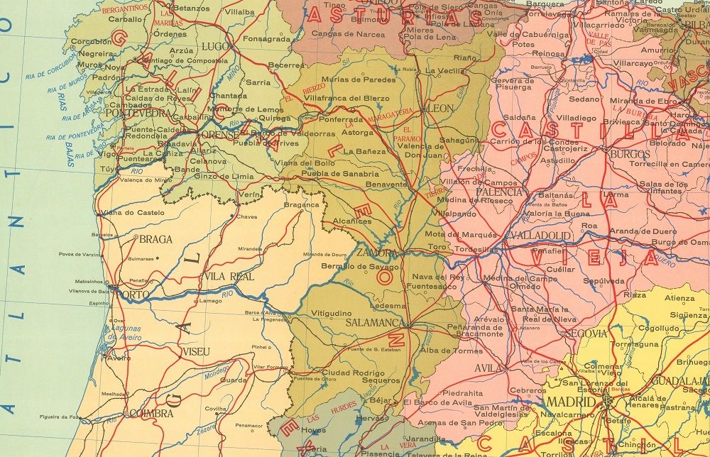 Detalle de la Región Leonesa en la división regional vigente al aprobarse la Constitución. |L.N.C.