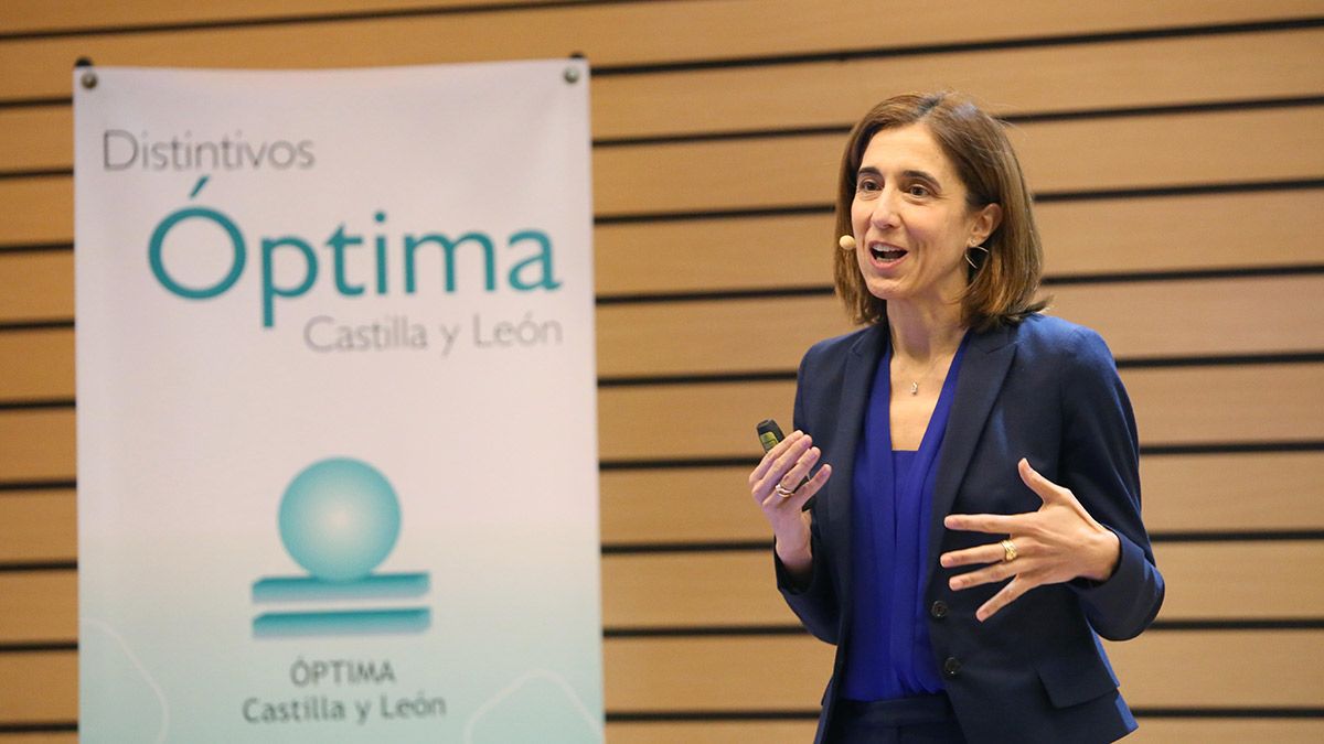 La presidenta de Microsoft España, Pilar López, clausura la Jornada 'Igualdad de oportunidades en la empresa'. | ICAL