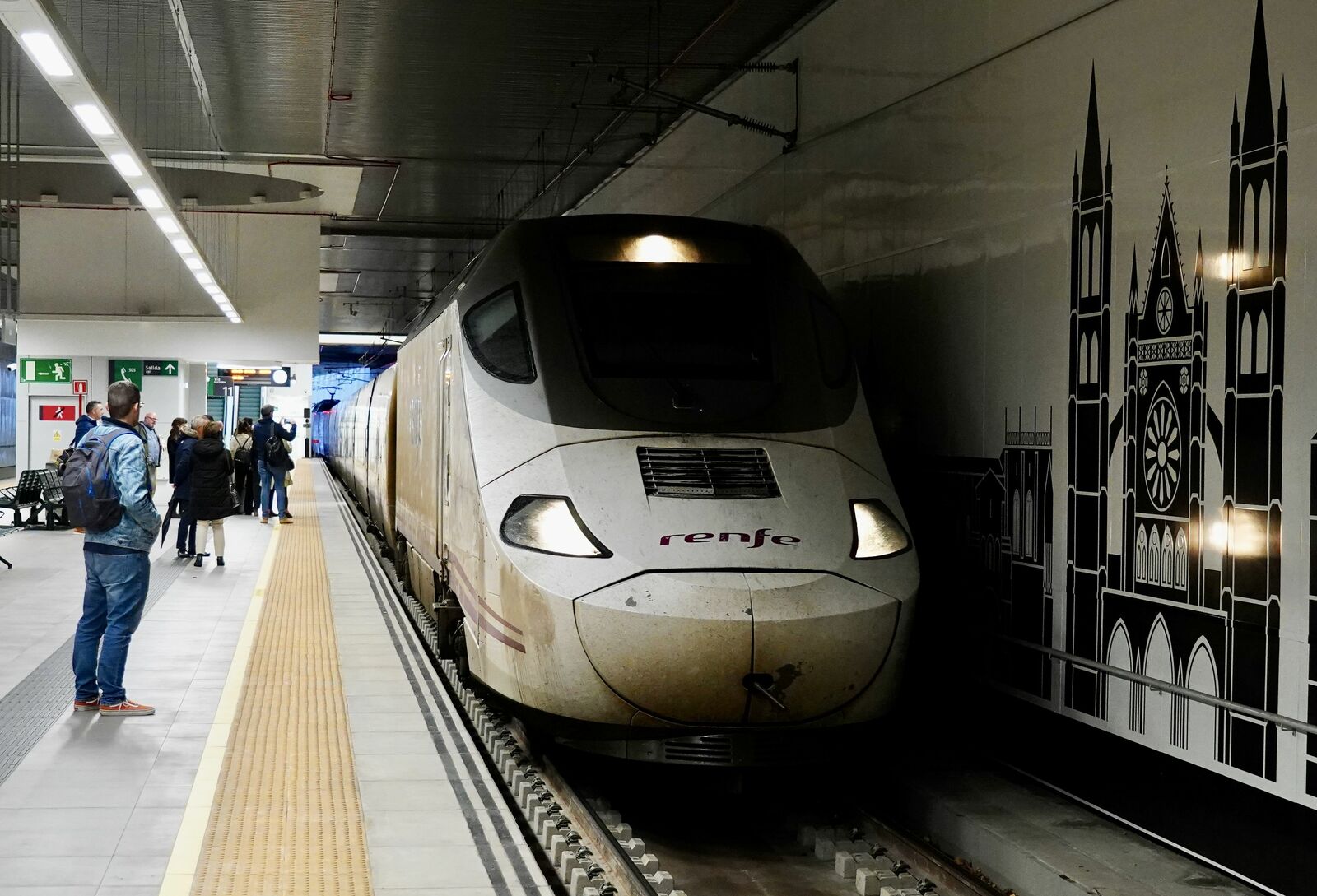 Llegada del tren a la estación de León. | CAMPILLO (ICAL)