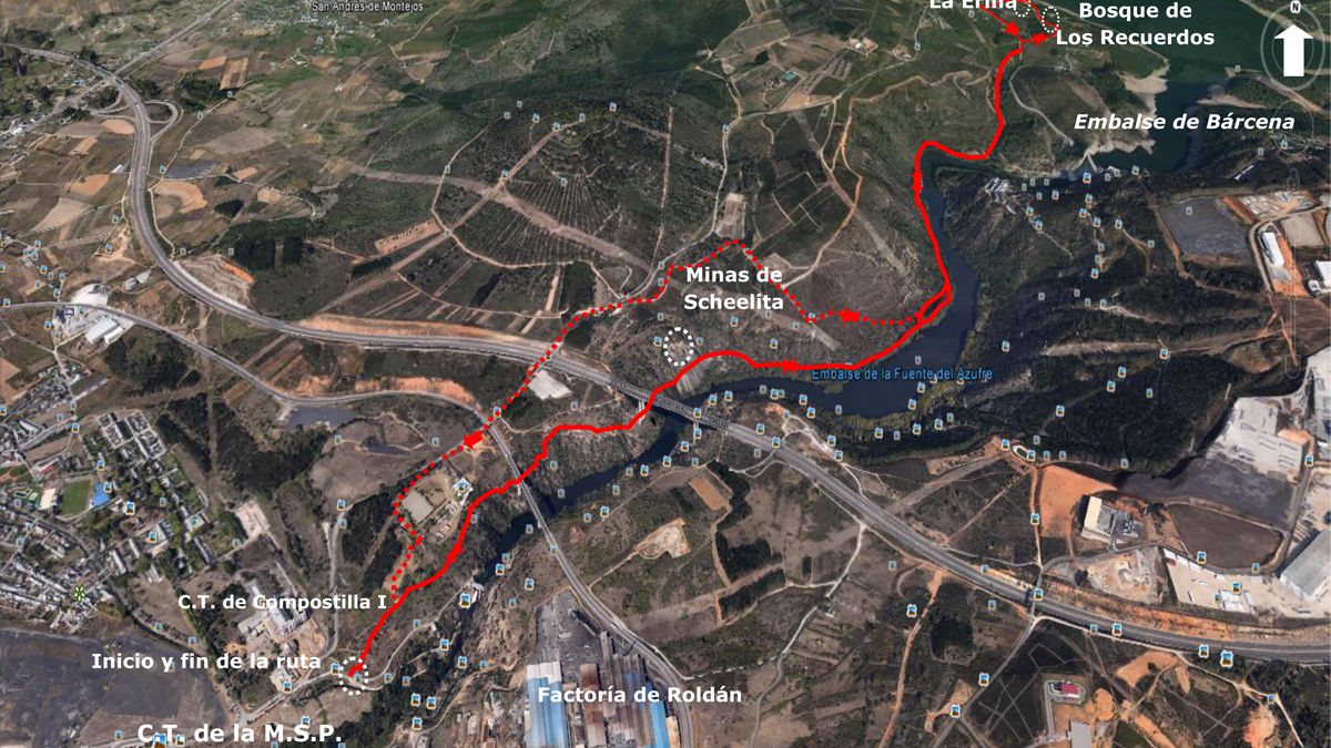 Mapa de la ruta.