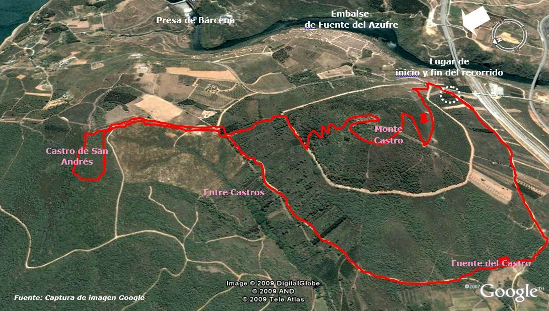 Mapa de la ruta.