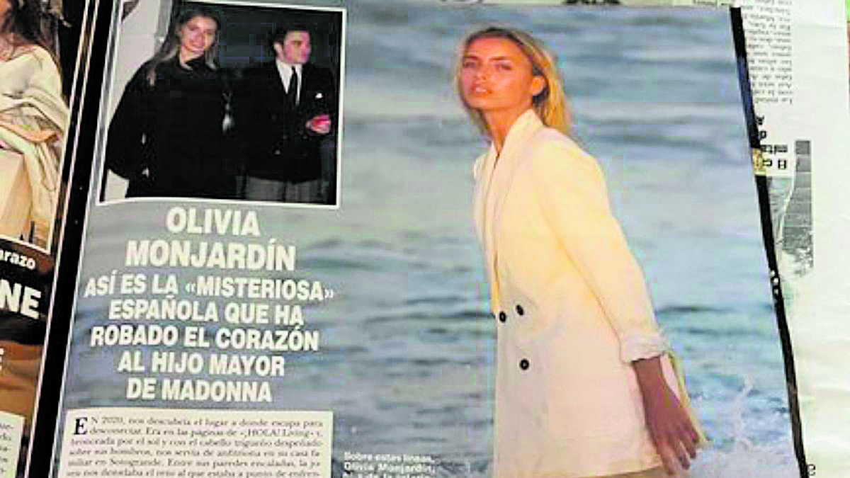 El apellido Monjardín saltó a las revistas del corazón cuando «la misteriosa» Olivia inició una relación con el hijo mayor de Madonna. | REVISTA HOLA