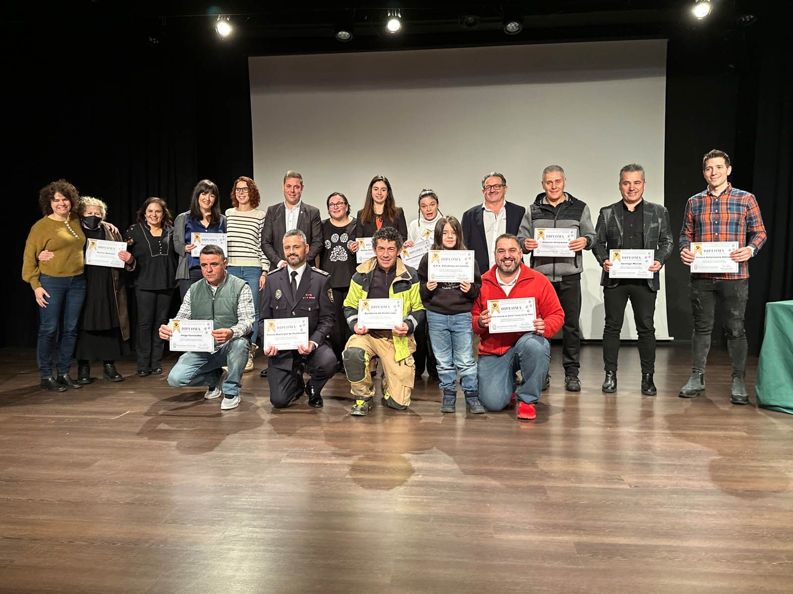 Reconocimientos en el acto del Día internacional de los derechos de los animales en Ponferrada.