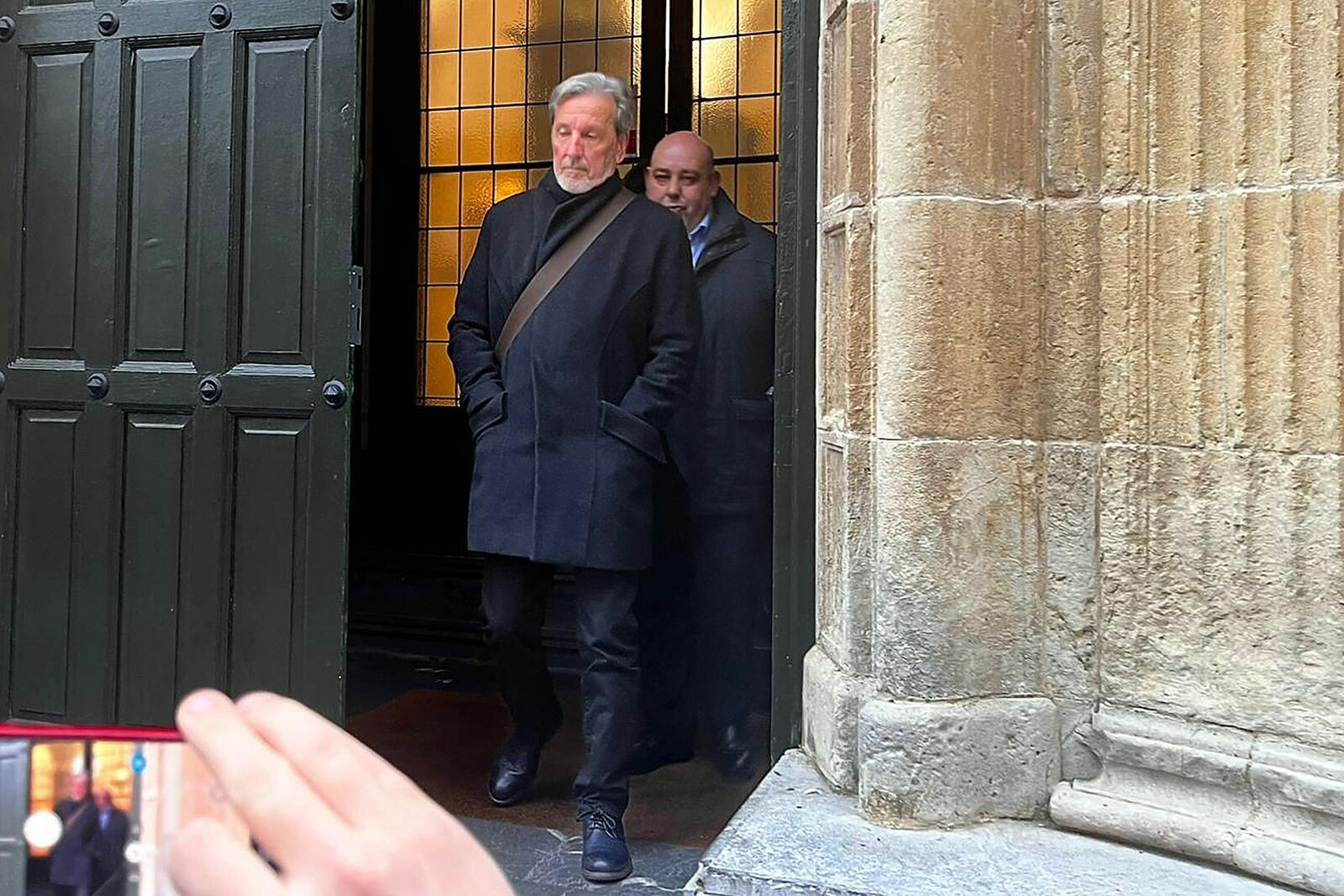  Pedro Muñoz a su salida de la Audiencia Provincial. | ICAL