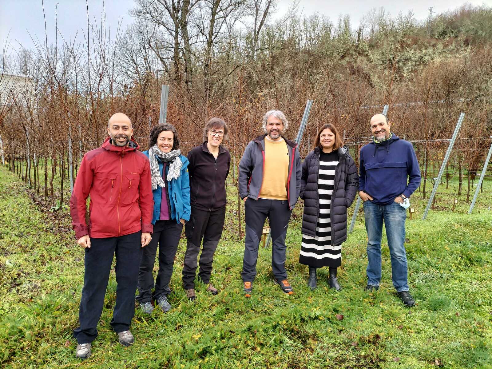 Visita de los especialistas a los olmos plantados en Ciuden Vivero. 