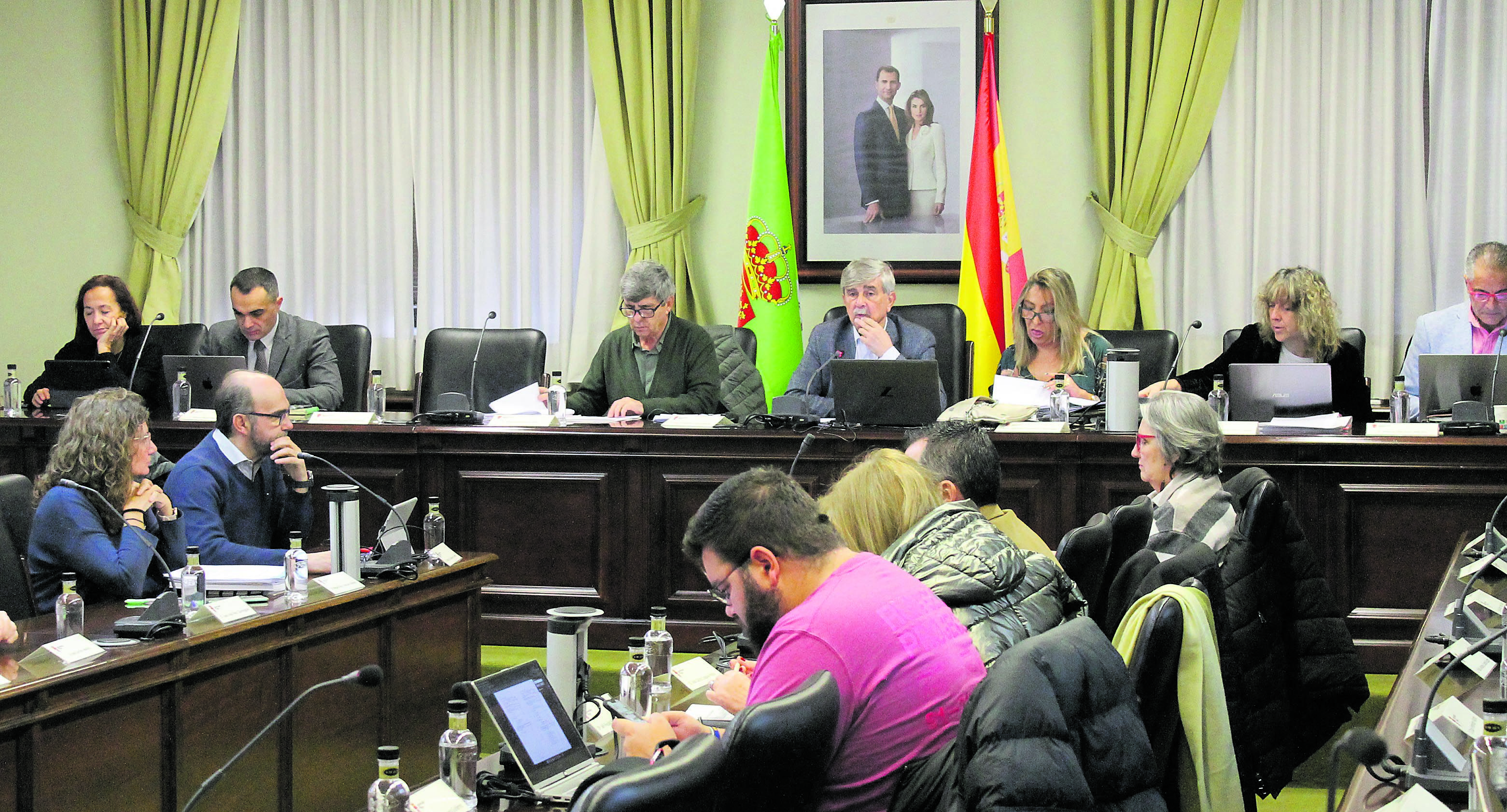 Un instante de la reunión del Consejo de Gobierno de la Universidad de León (ULE) celebrada este martes. | L.N.C.